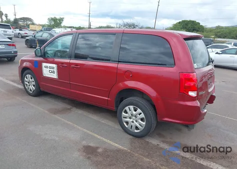 2016 Dodge Grand Caravan Se из США, поврежденный, VIN 2C4RDGBG7GR225773